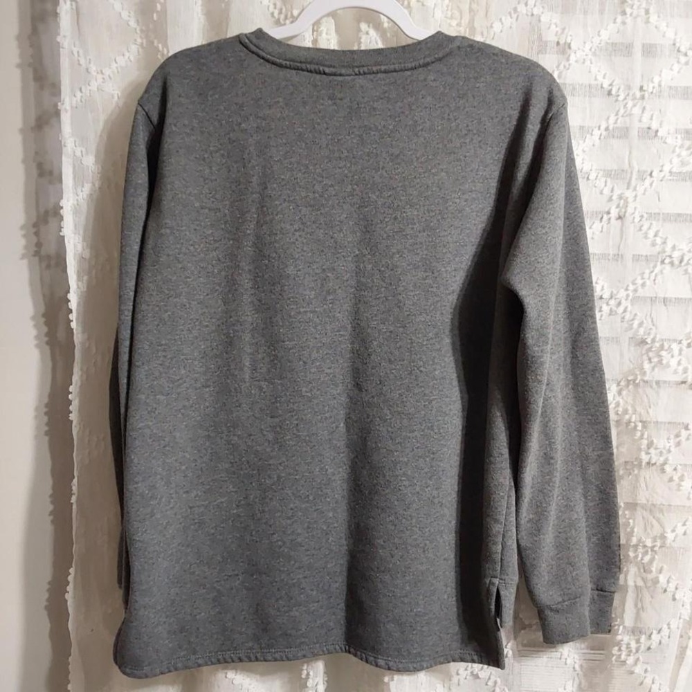 Womens Medium Disney Mickey‎ Mouse Sweatshirt Gray Pullover - Picture 2 of 4